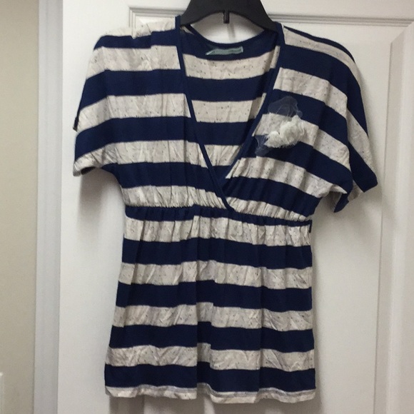 Maurices Tops - Maurices blue & cream striped top